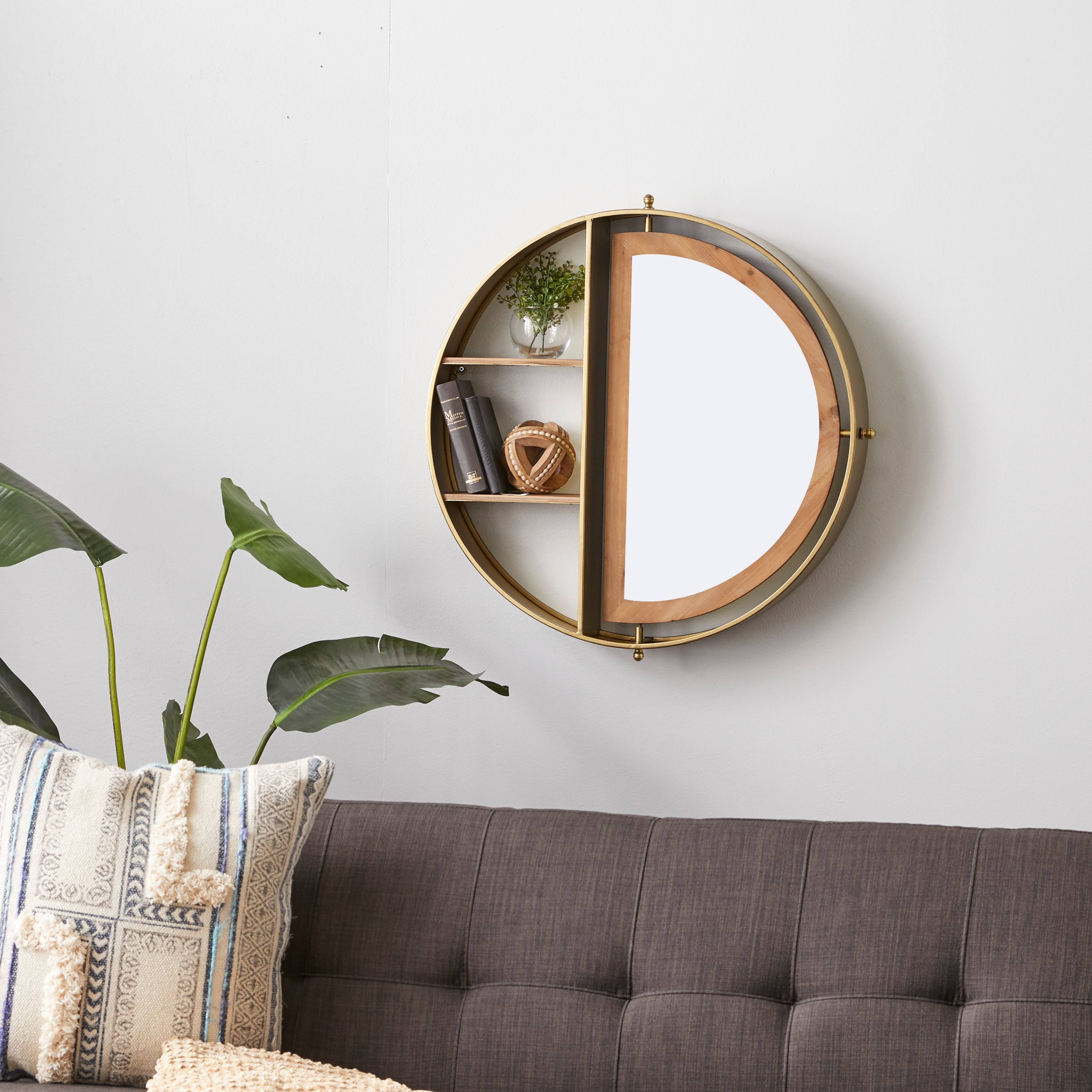 Gold Metal Wall Shelf B99690