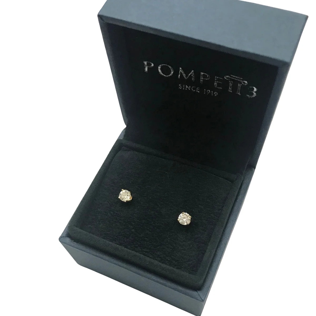 14k Yellow Gold Diamond Stud Earrings S6248