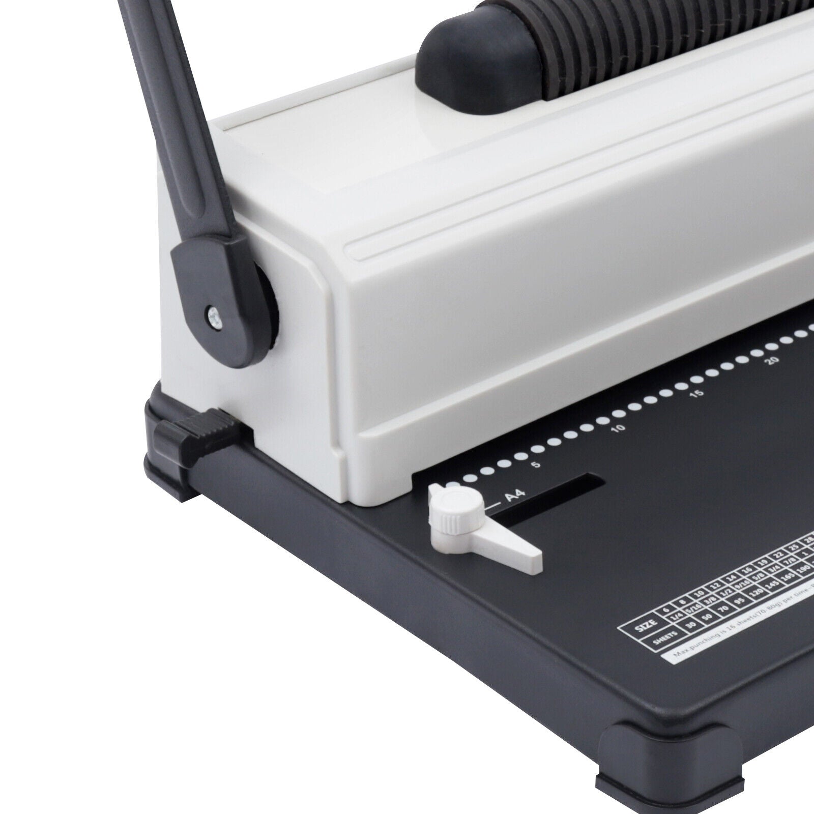 64 Holes Manual Coil Punch & Binding Machine with Electric Coil Inserter 110V W562
