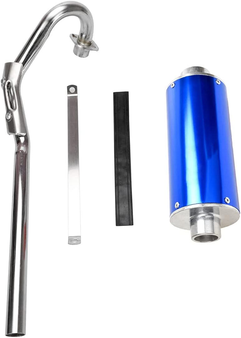 Blue Pack of 2 Muffler Exhaust Silencer Pipe Head Assembly Y1169