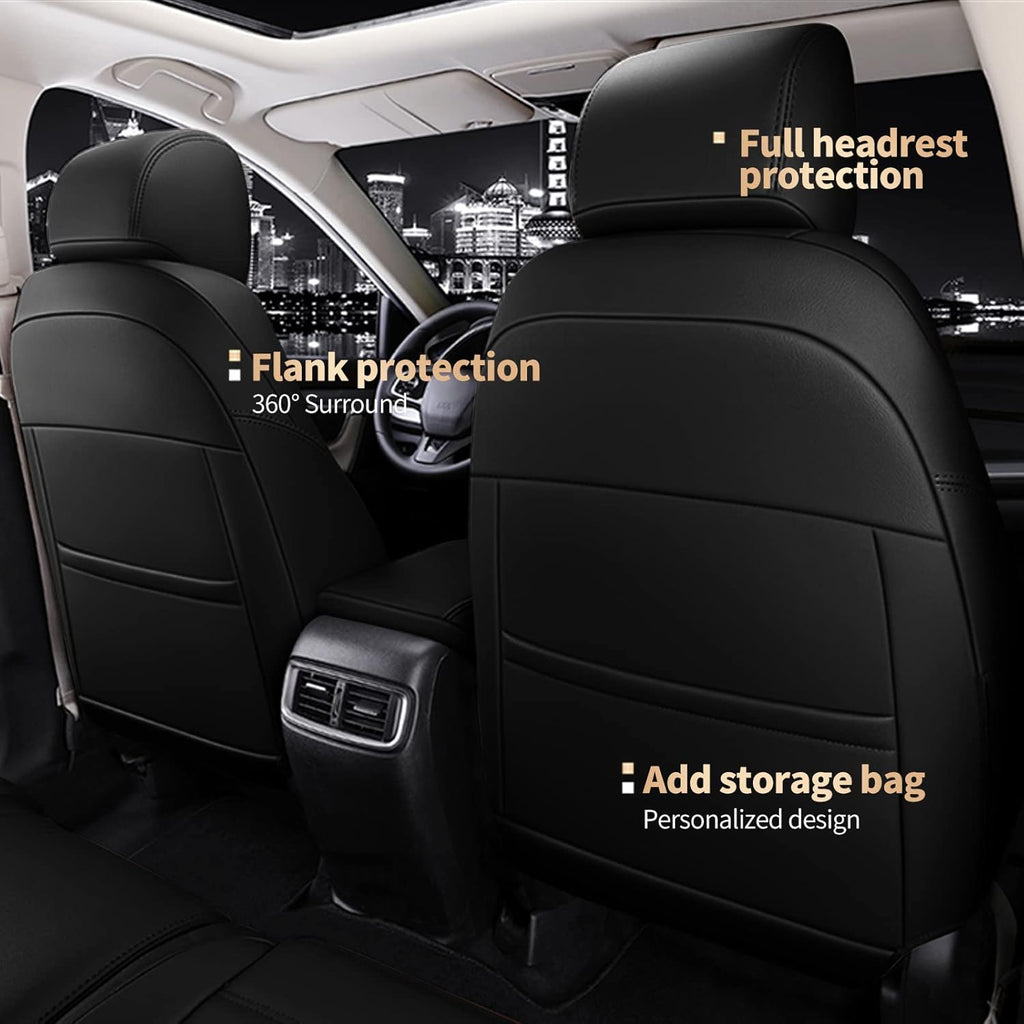 Faux Leather Car Seat Covers Full Set for 2017 2022 CRV L9787