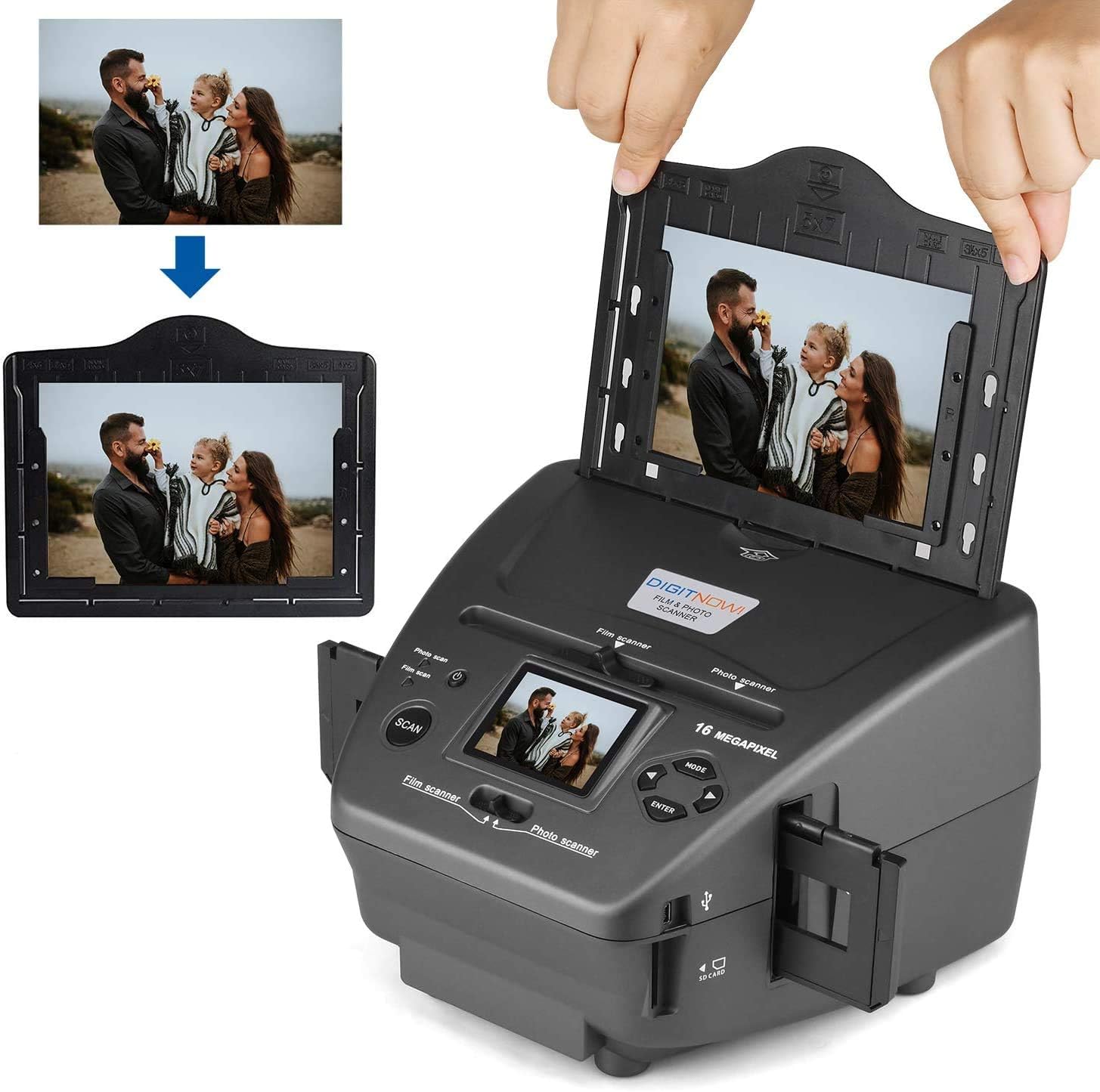 16MP Film Scanner with 2.4 LCD Screen D110434