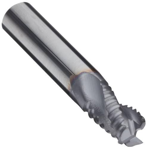 Carbide Square Nose End Mill, TiCN Finish, 3 Flutes, 2.5x22 Overall L D570854