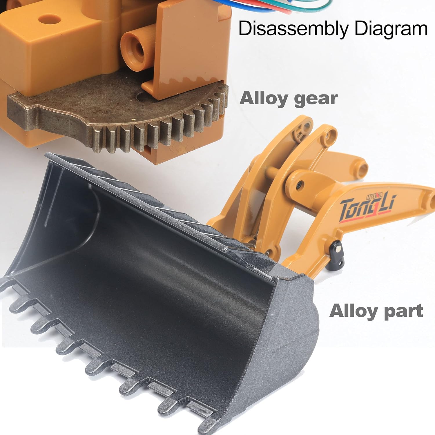 1:14 RC Bulldozer Construction Vehicle W991