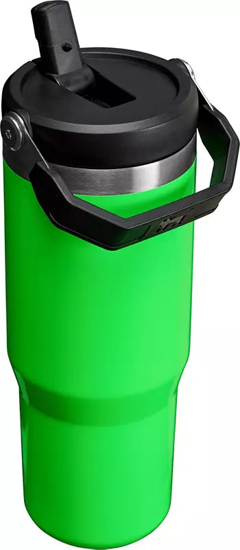 Neon Green Stainless Steel IceFlow Flip Straw Tumbler 30oz S330