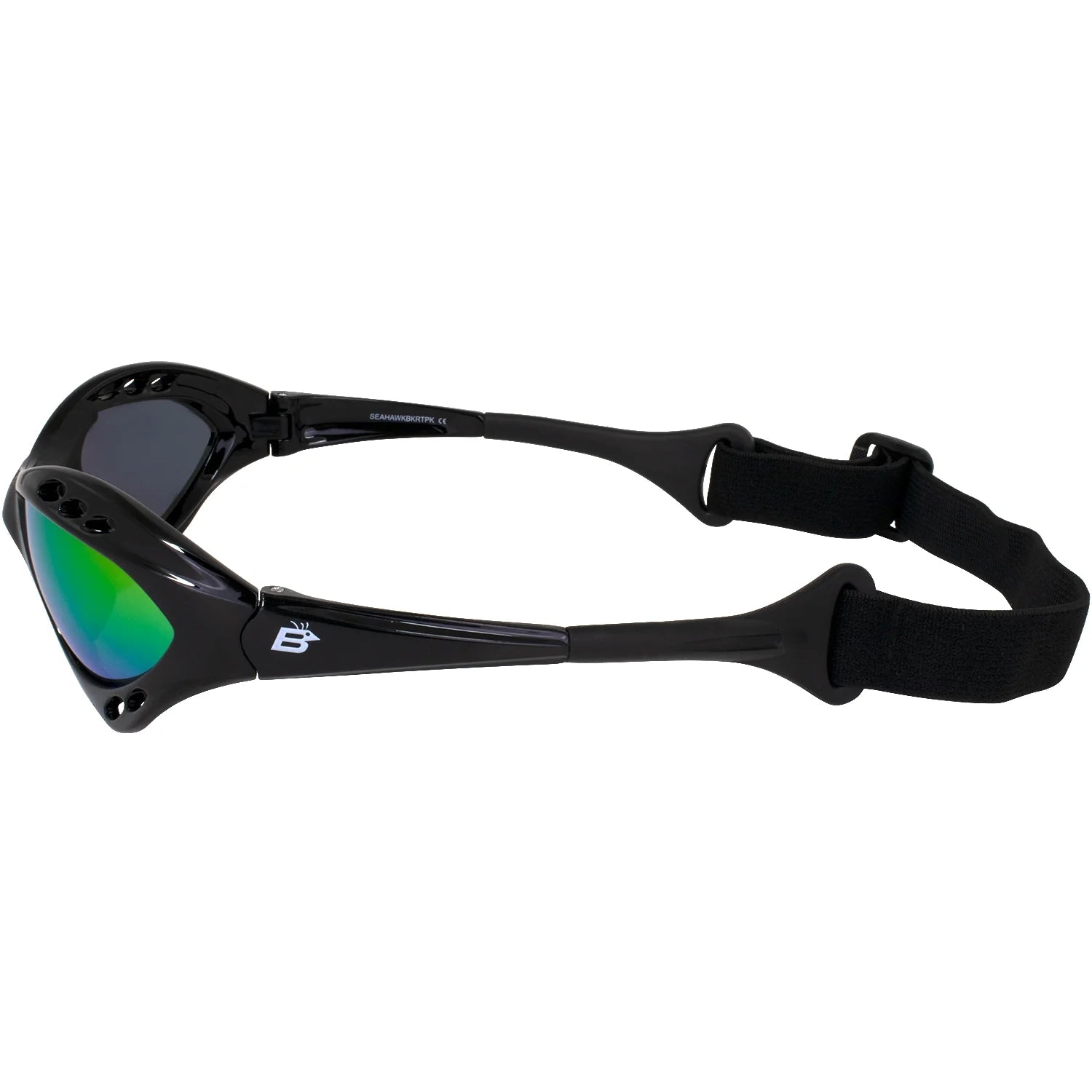 3 Pairs Padded Polarized Sunglasses with Strap Silver Frame with Smoke Lens and Black Frame with Pink and Green Mirror Lenses D8065