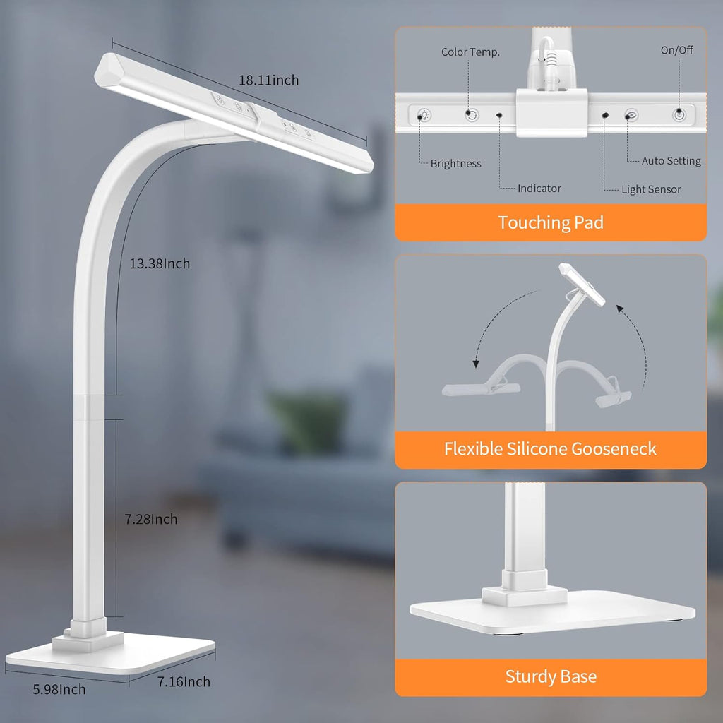 White LED Desk Lamp with Base V880