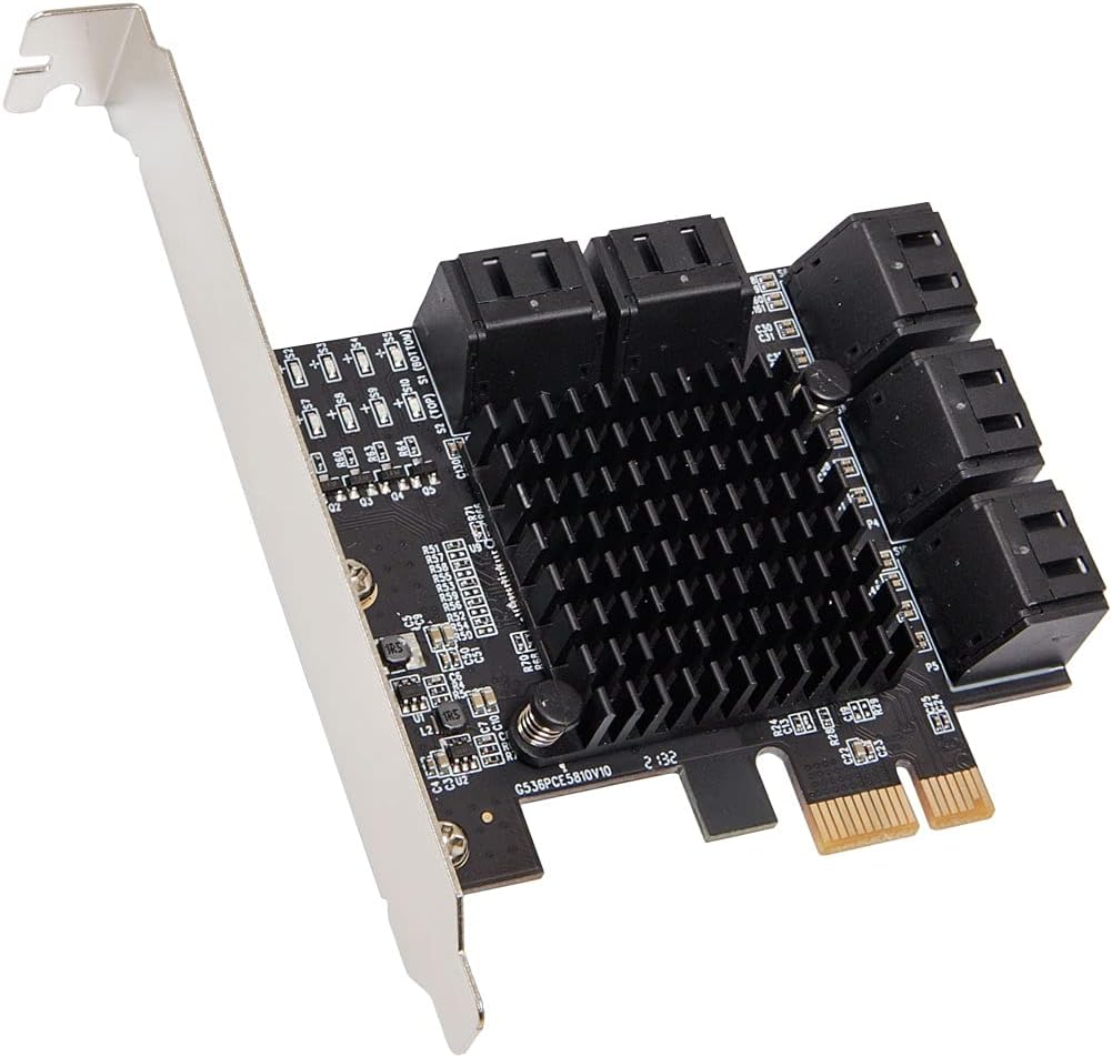 6 Port SATA III to PCIe 3.0 x1 Non-RAID Expansion Card F60480