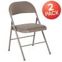 2 Pack Gray Vinyl Folding Chair T759