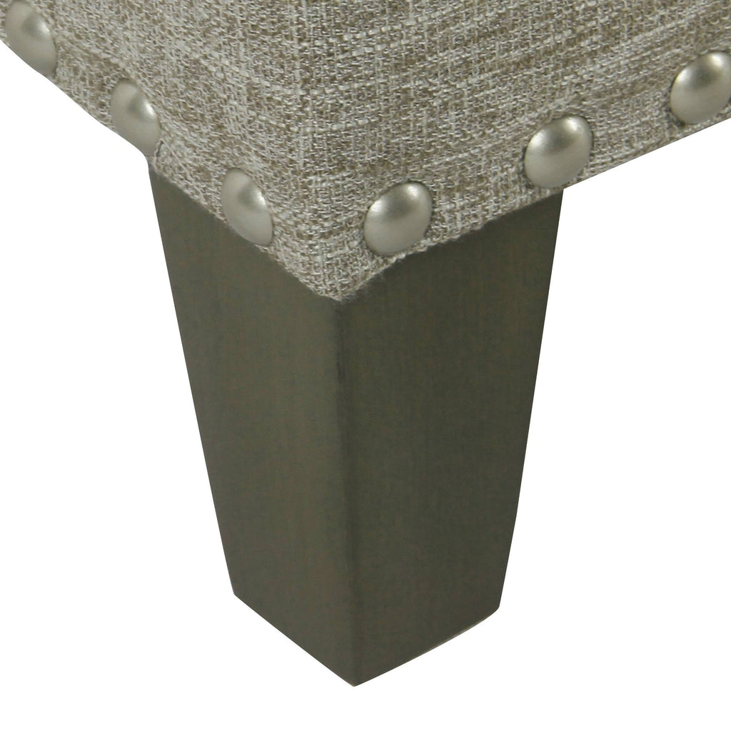 Large Storage Bench with Nailhead Trim B66596