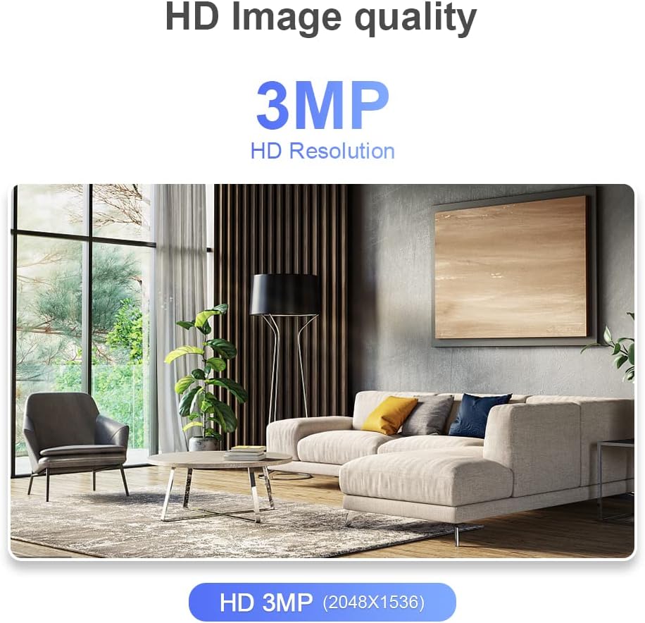 2K 3.0MP Light Bulb Camera with E27 Connector, Wireless PTZ Security Camera Motion Auto Tracking, Two Way Audio, Night Vision, Tuya 360 Degree Panoramic WiFi IP Camera Pack of 2 S906601