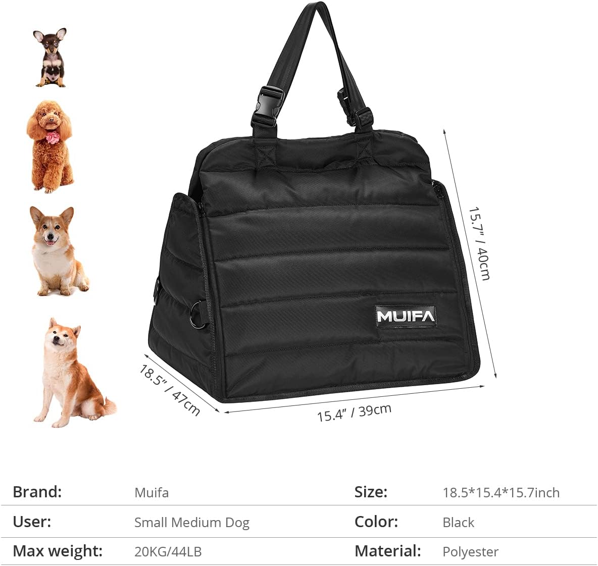 Super Soft Waterproof Fabric Dog Car Seat J26260