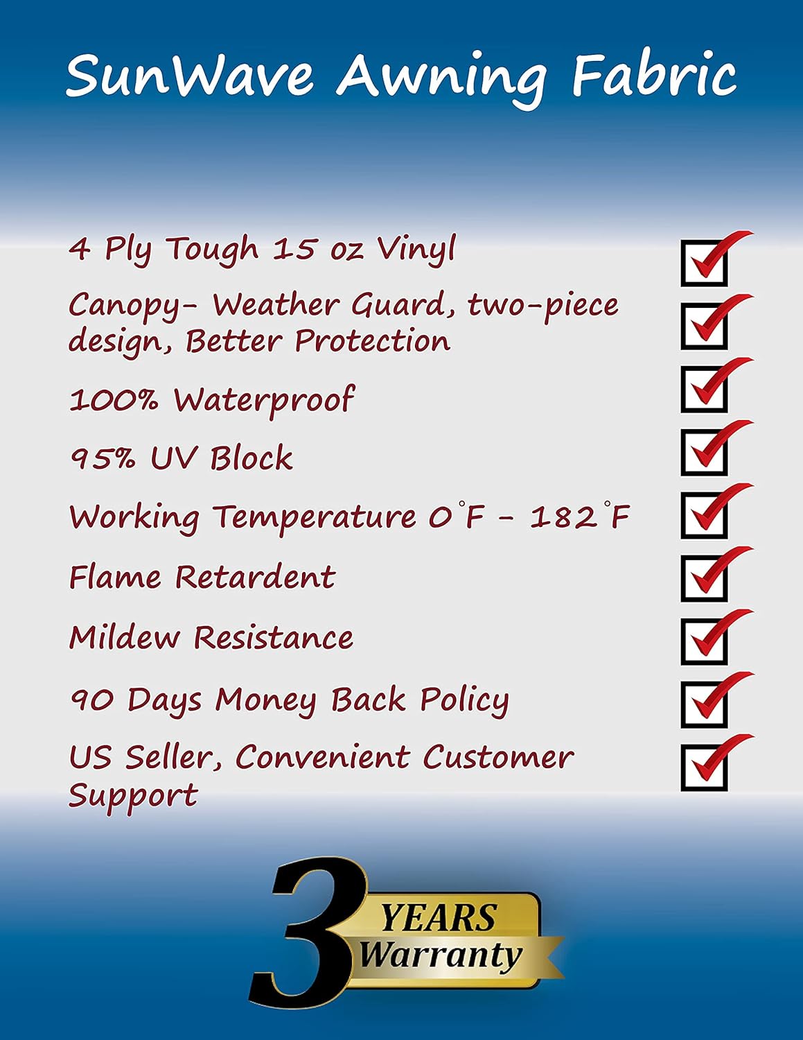 Camel Fade Awning Fabric 19' Z5794