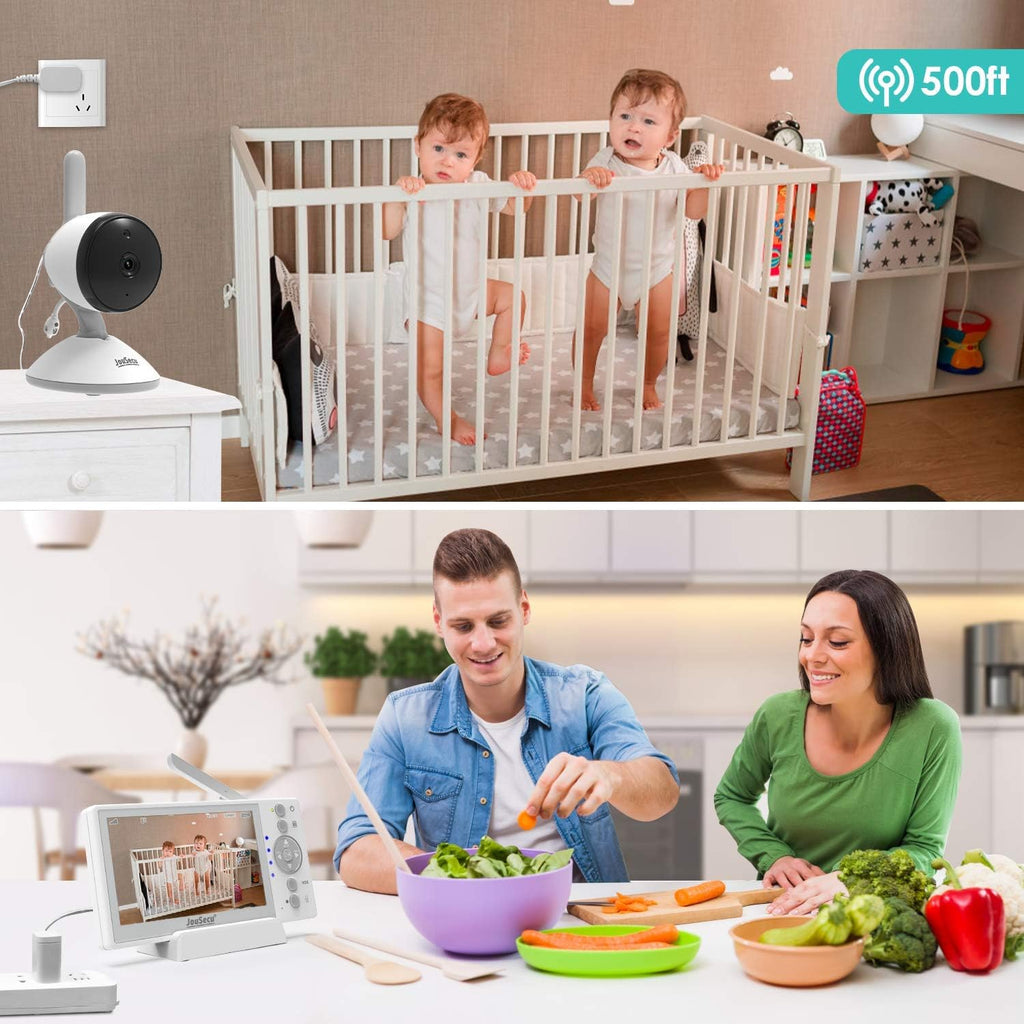 4.3 Inches LCD Split Screen Baby Monitor with 2 Camera H310609