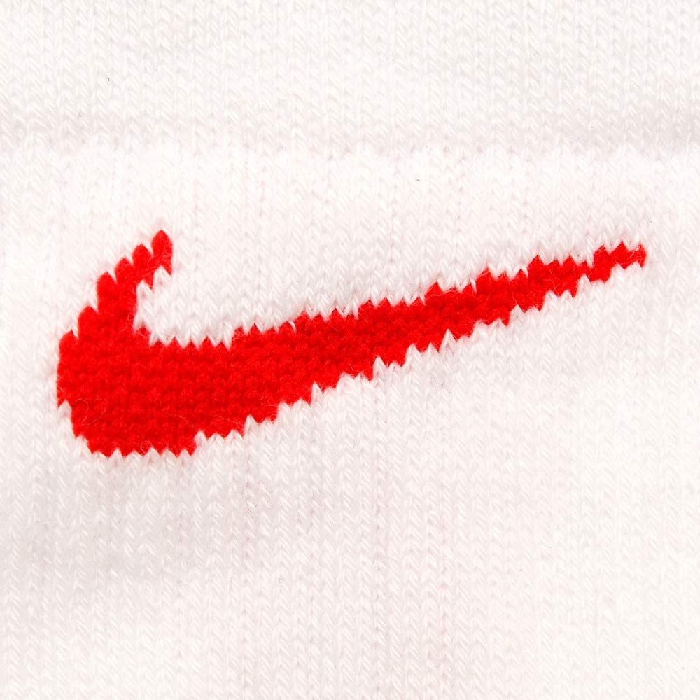 White University Red Basketball Crew Socks O518