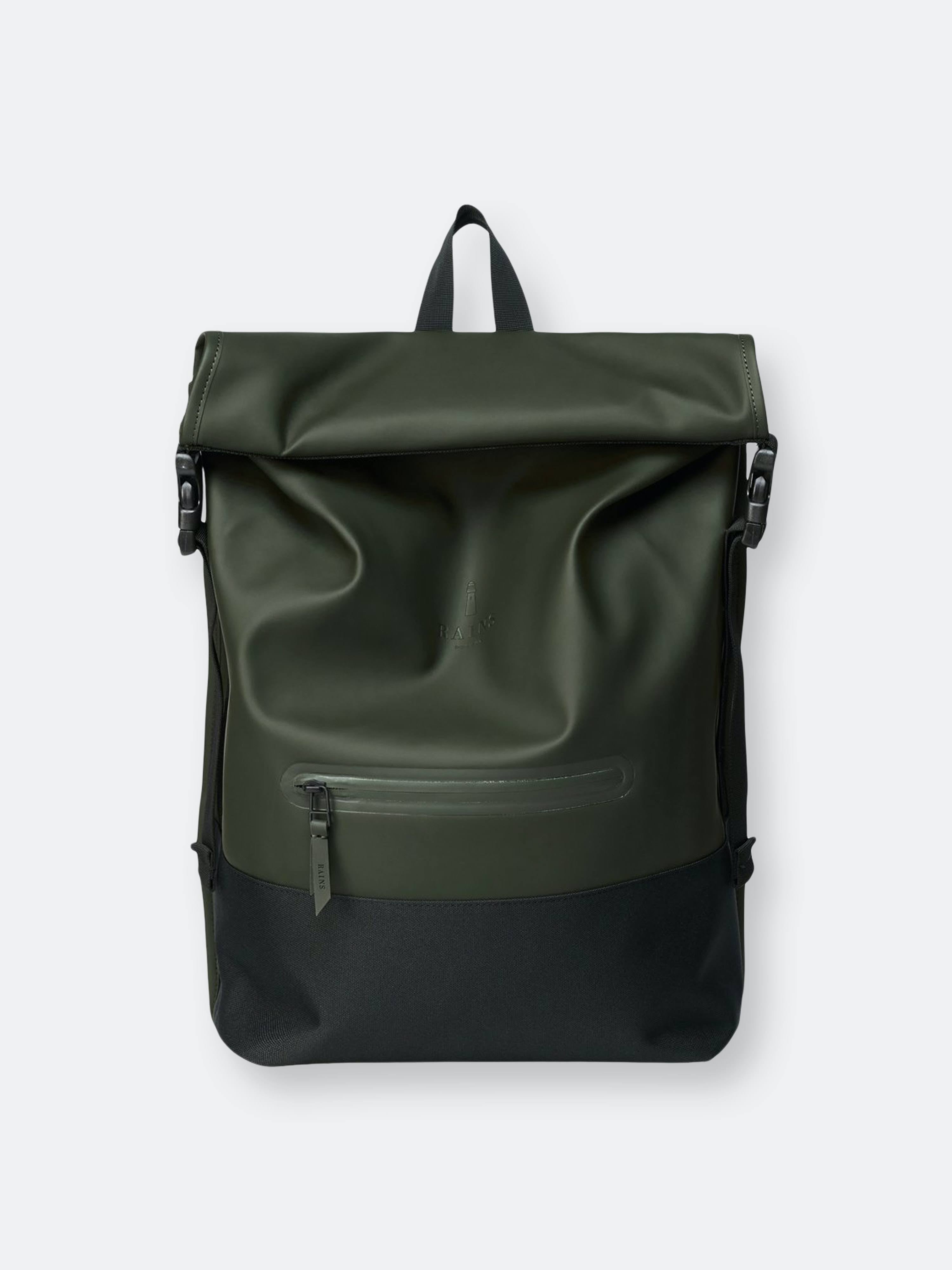 Green Buckle Rolltop Rucksack O470731