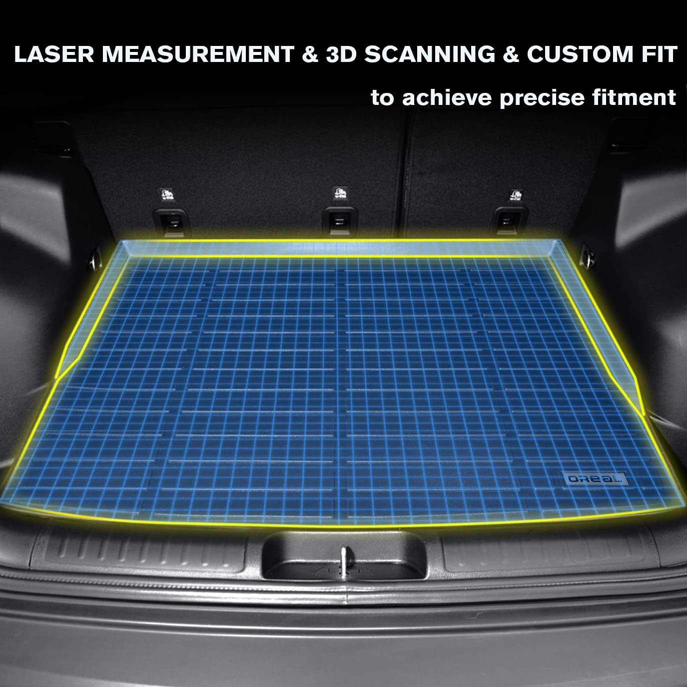 Black Trunk Mat Car Rear Cargo Liner Floor Cover A404