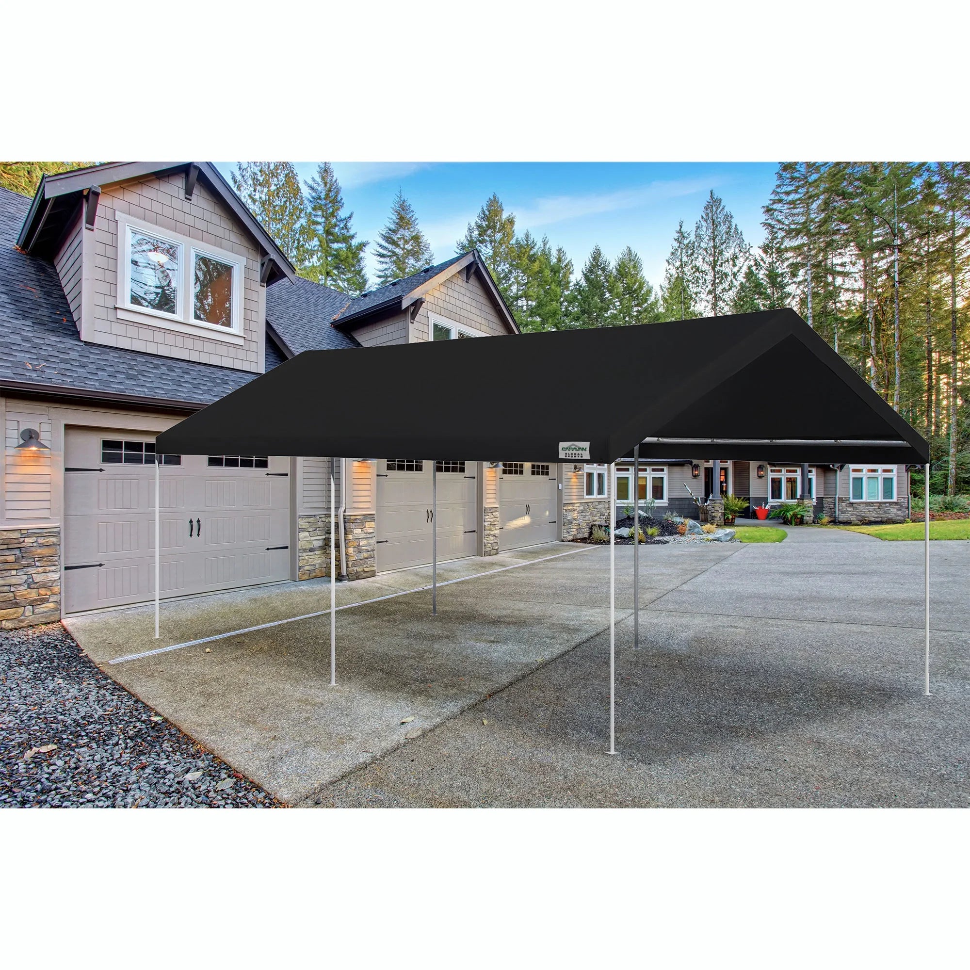 10x20 Straight Leg Instant Canopy Tent Set, Black X386