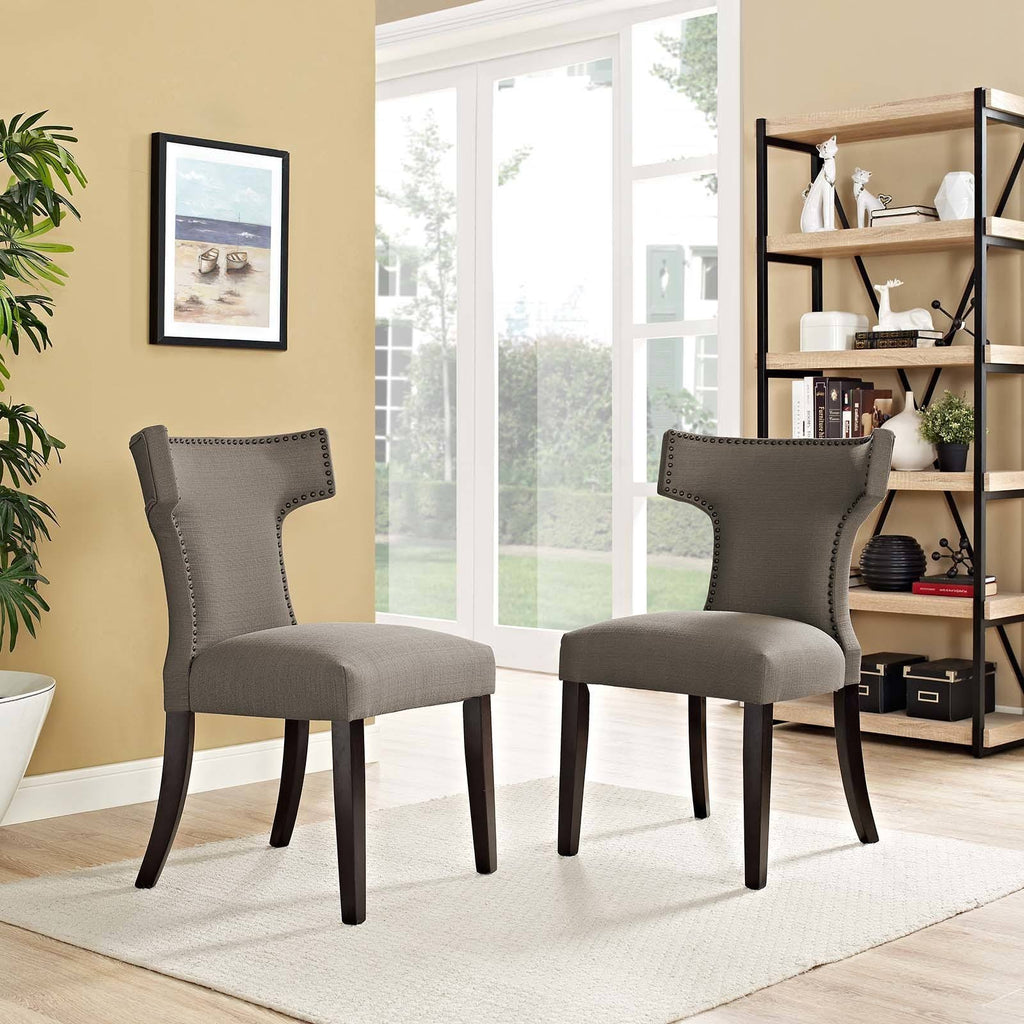 Granite Fabric Dining Side Chair Set of 2 L795455