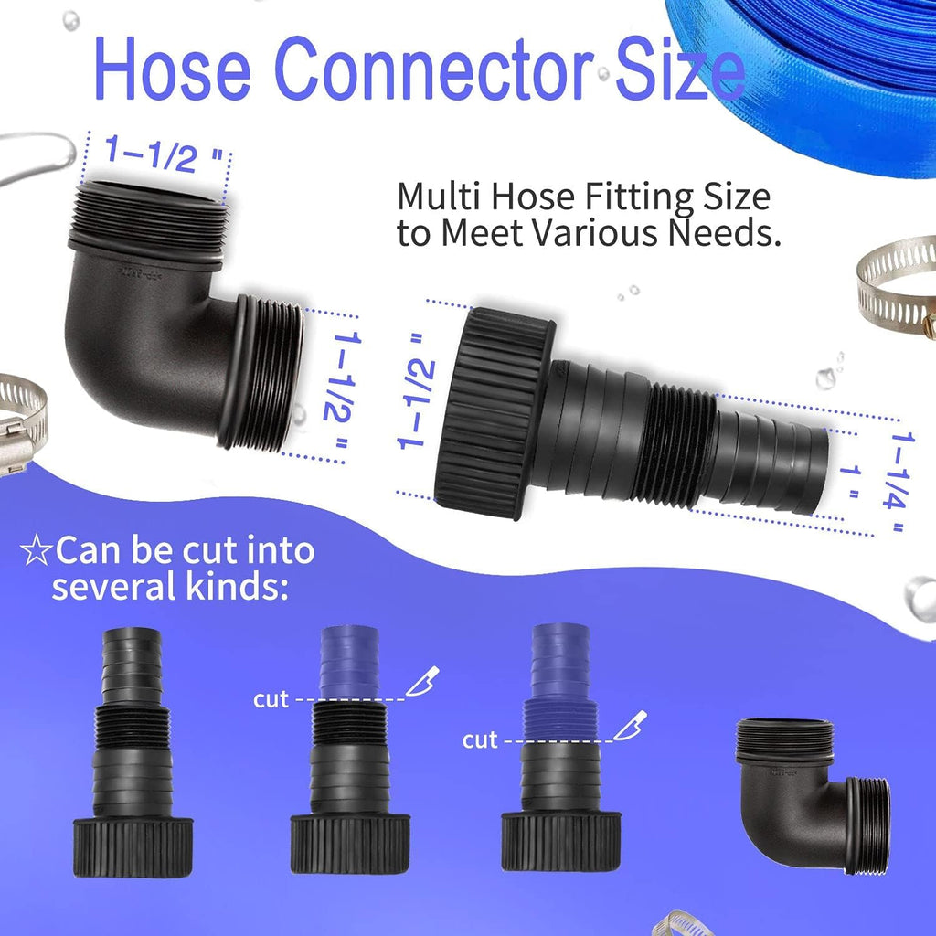 Submersible Sump Pump 3 in 1 Clean/Dirty Water Utility Water Pumps with Float Switch and 16.4ft Cable, Pack of 2 U792
