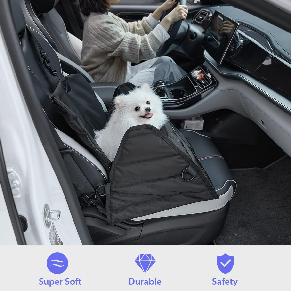 Super Soft Waterproof Fabric Dog Car Seat J26260