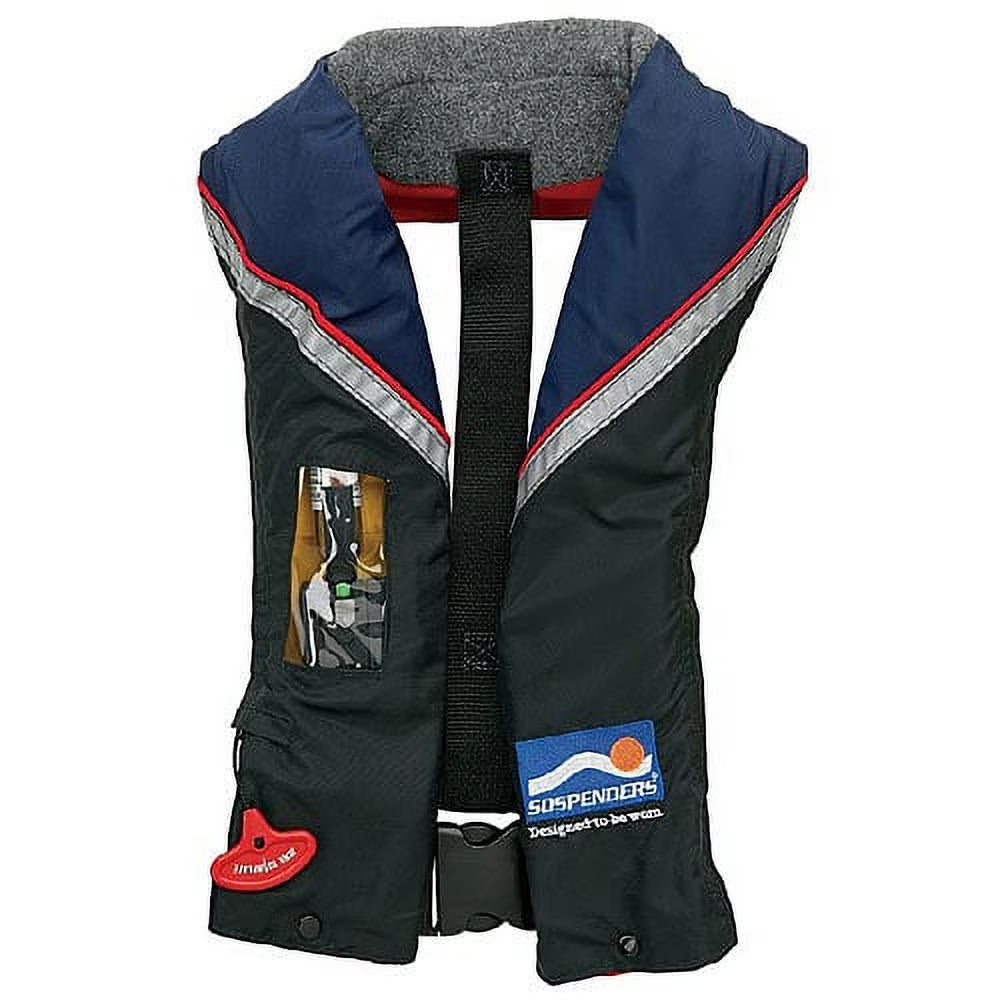 Blue Inflatable Auto Adult Life Vest P3781