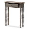 Brown Finished 1-Drawer Console Table L200