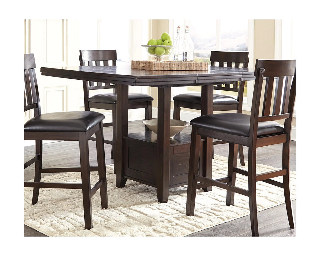 Counter Height Dining Extension Table Dark Brown F70281