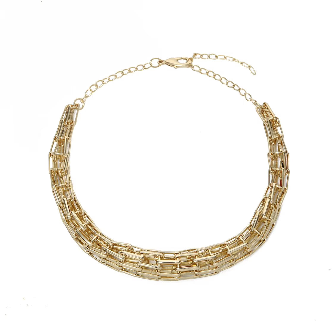 Brass Chunky Chain Link Necklace M56619