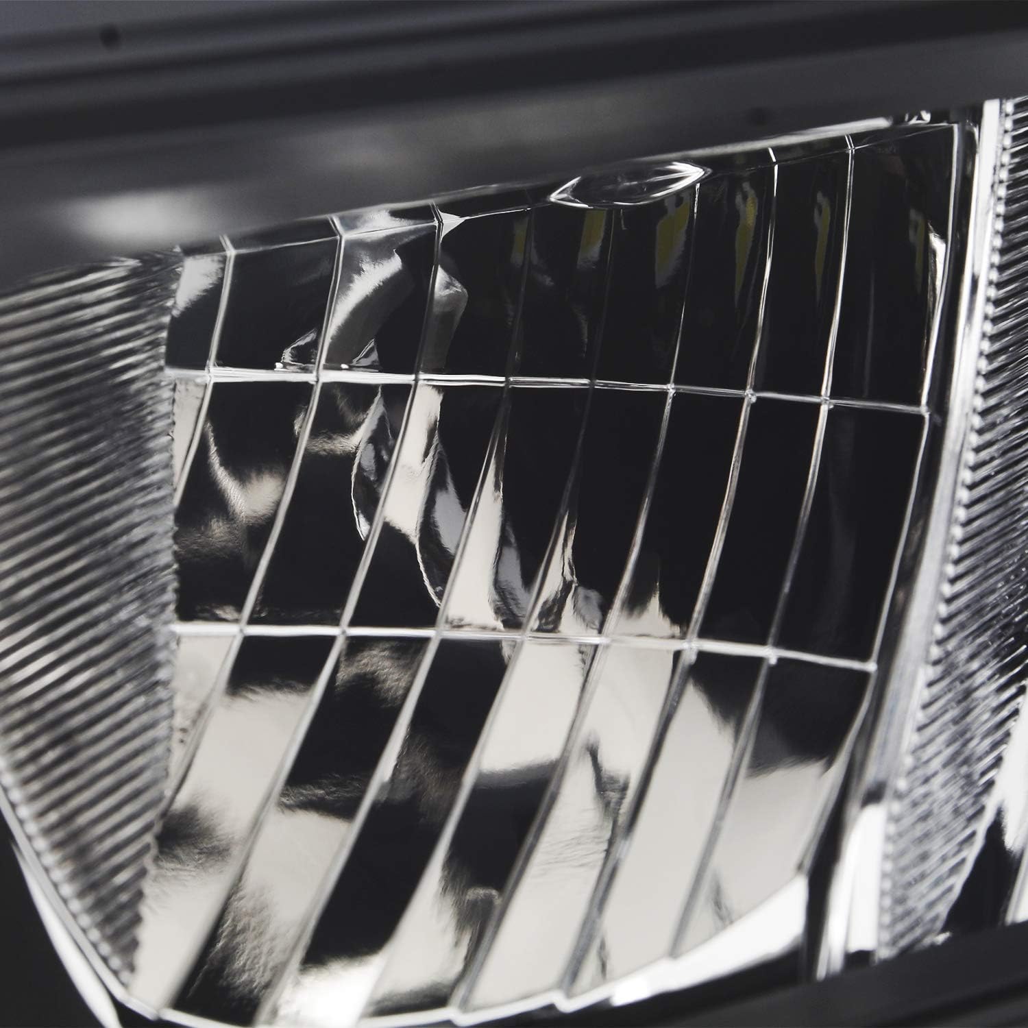 Black Bezel LED Headlights Housing Driver Left Side L830