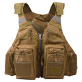 Breathable Padded Fishing Life Jacket Swimming Sailing Waistcoat Utility Vest Floatation Device O744511