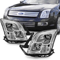 Chrome Housing Clear Lens Headlights Assembly R77542