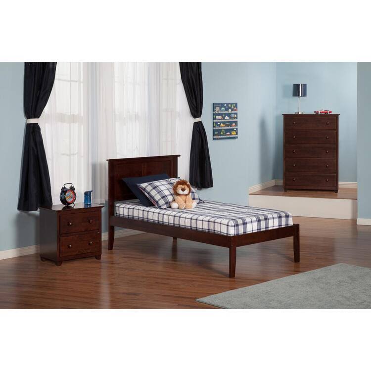 Twin XL Espresso Open Foot Bed T9495