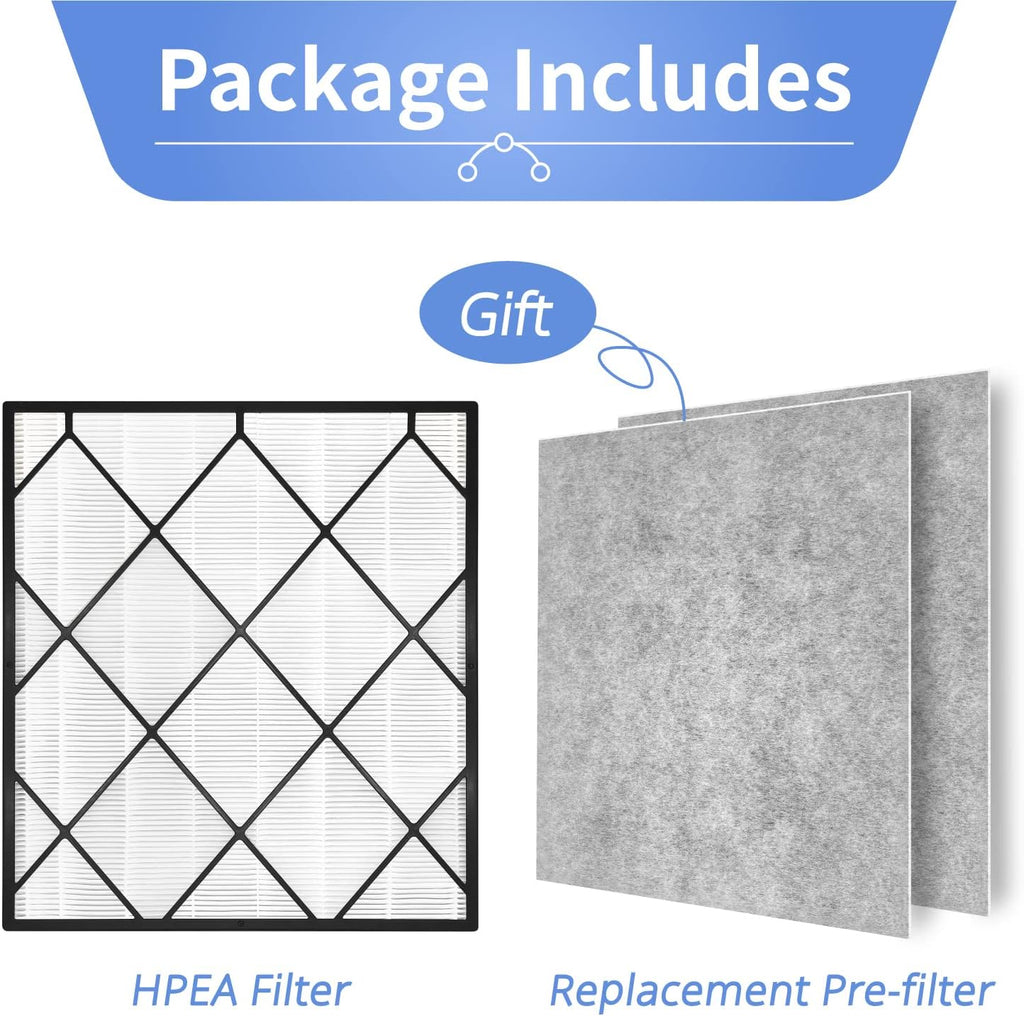 3-in-1 H13 True HEPA Air Purifier Filter J256808