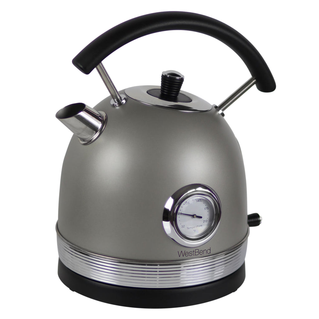 Retro-Style Electric Kettle, 1.7 Liter, 1500W, Gray F55938