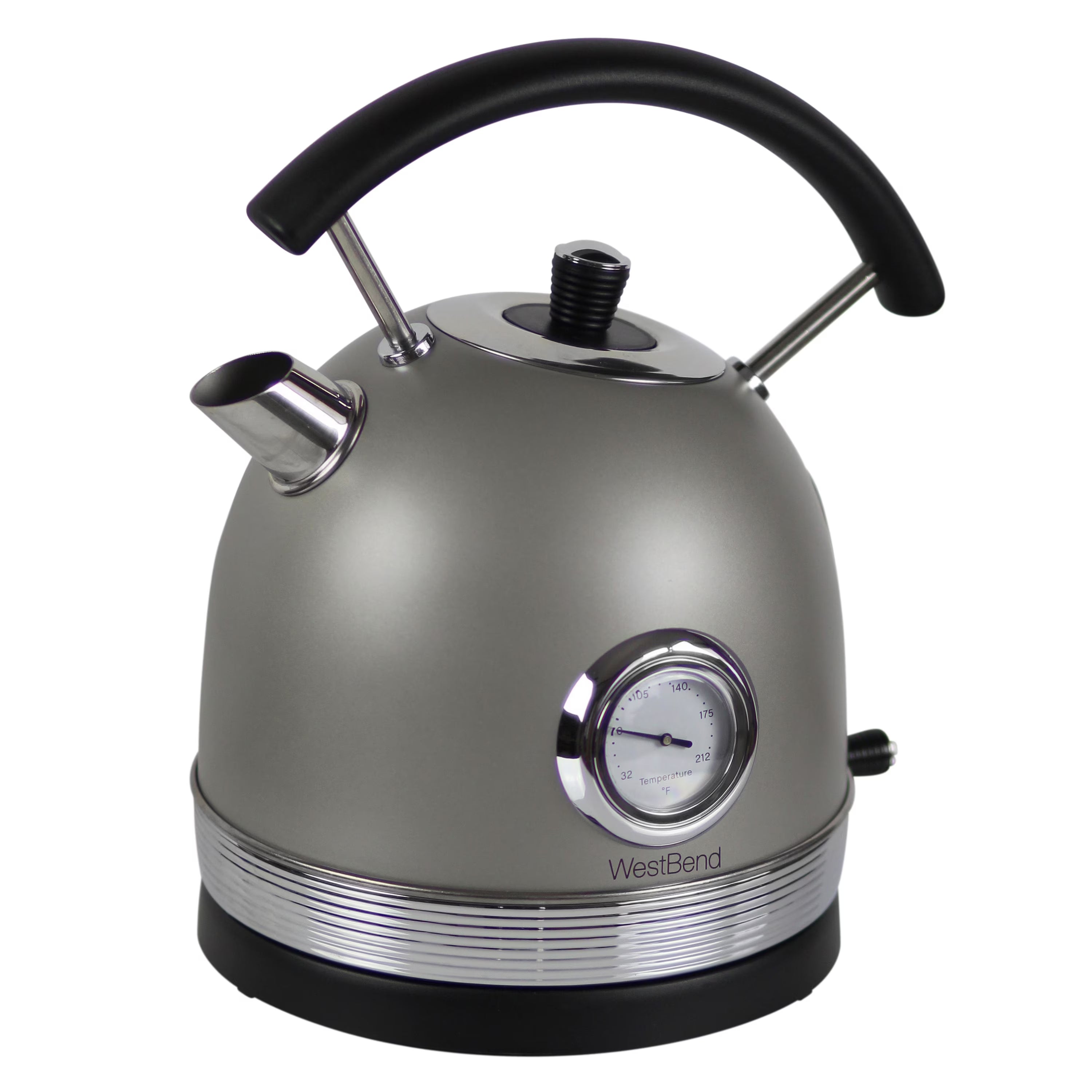 Retro-Style Electric Kettle, 1.7 Liter, 1500W, Gray F55938