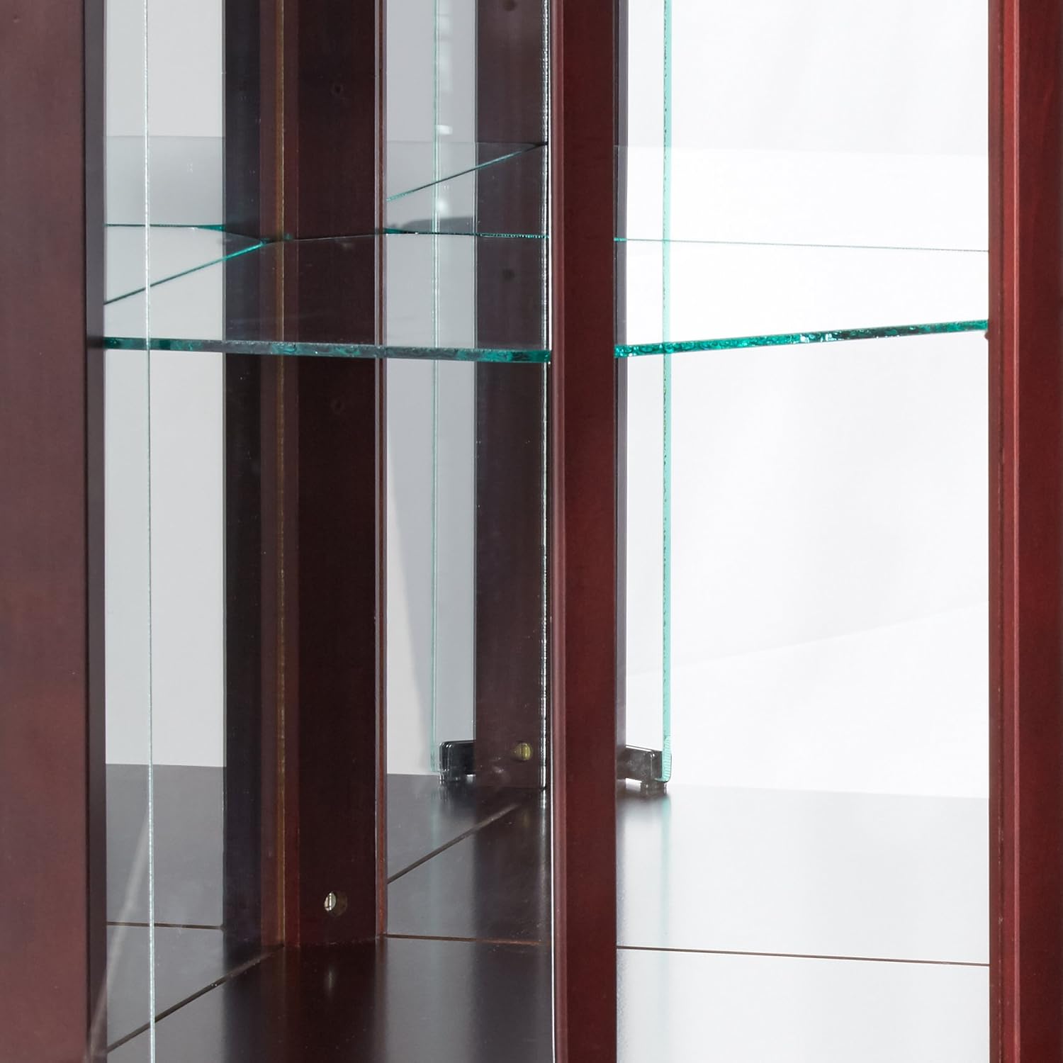Cherry Finish Corner Cabinet D754