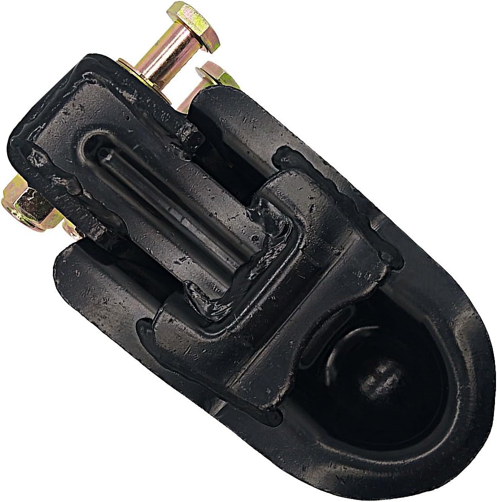 2-5/16 in Adjustable Trailer Coupler, Black Powder Coat, Pack of 2 E644356