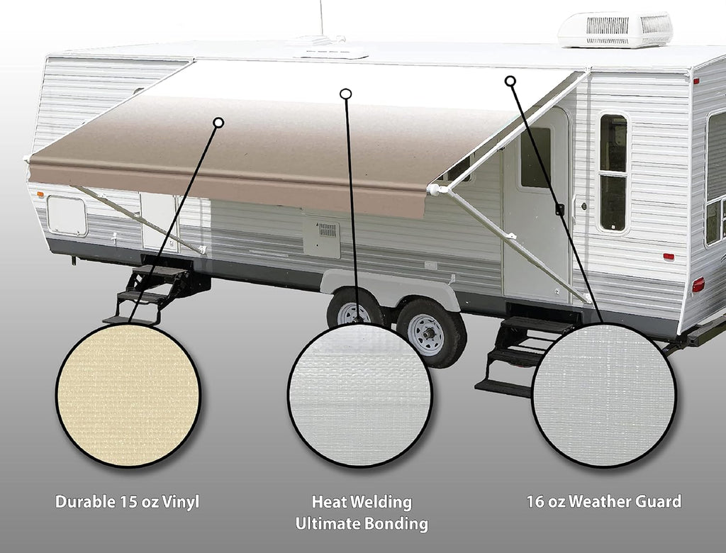 Camel Fade Awning Fabric 19' Z5794