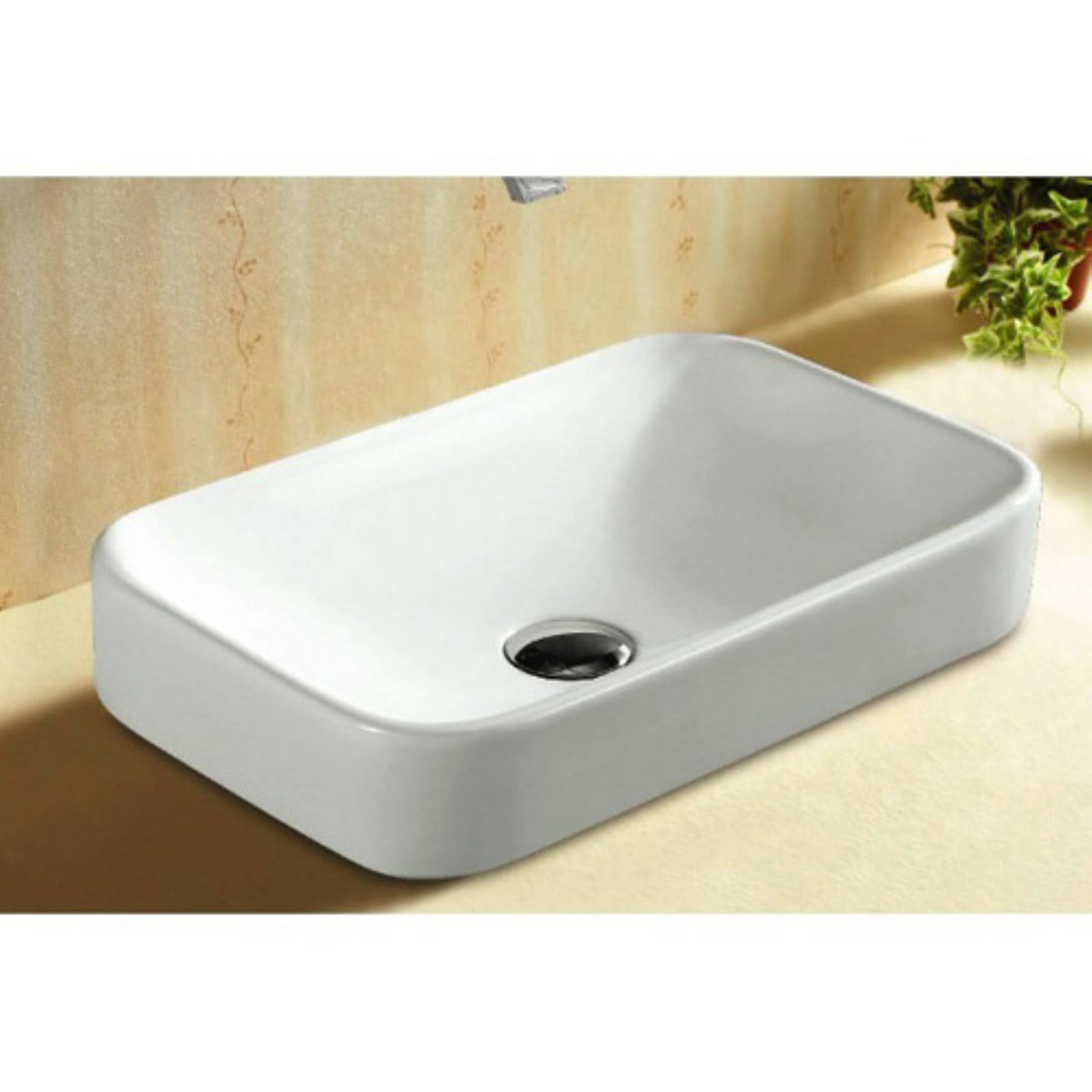 White Bathroom Sink J3417