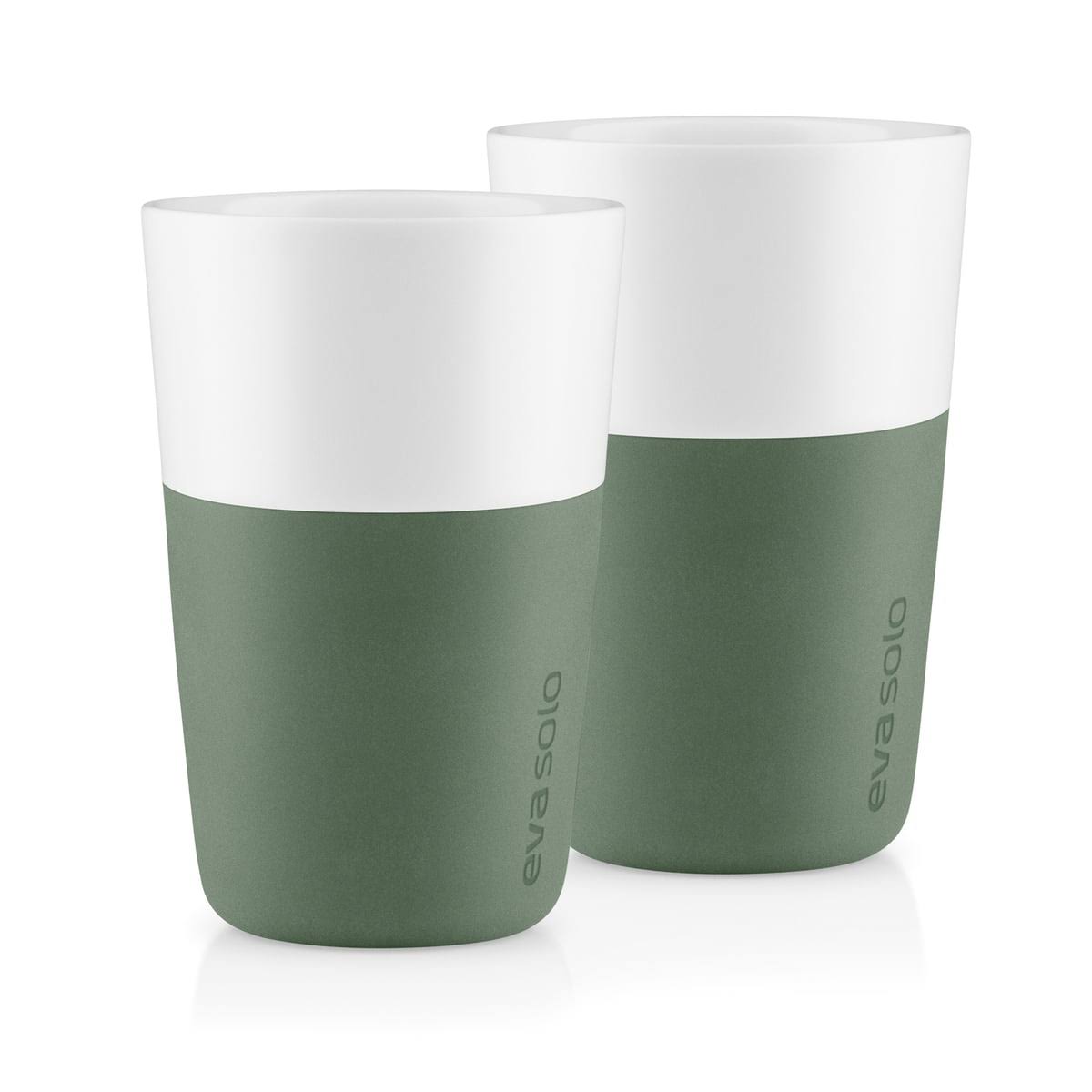 Cactus Green Caffé Latte Mug, Set of 2 U41832