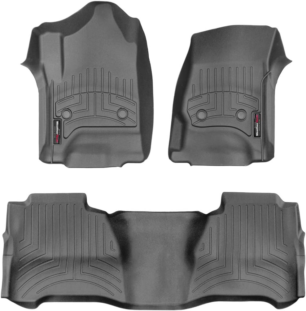 Black Custom Fit FloorLiner for Chevrolet Silverado/GMC Sierra, 1st & 2nd Row I778763