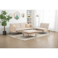 Velvet Sectional Sofa Bed with 2 Pillows K840