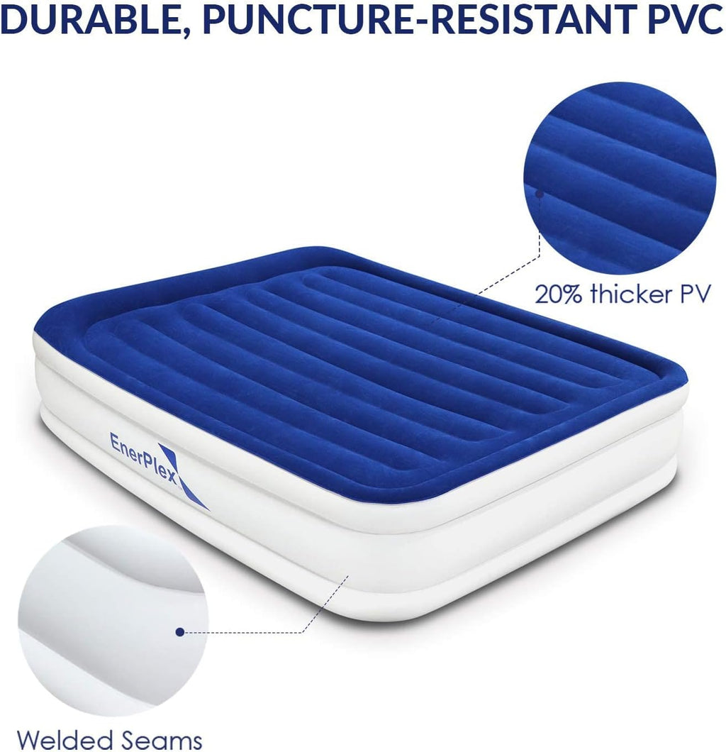 Luxury 15 Inflatable Twin Air Mattress with Built-in Dual Pump G997814