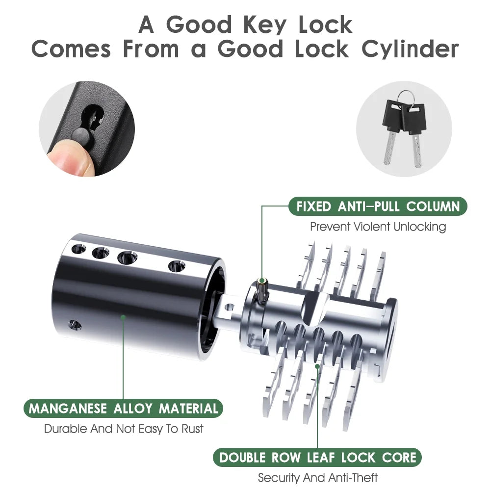 39in Foldable Steel Anti-Theft Bicycle Lock with 2 Keys M382409