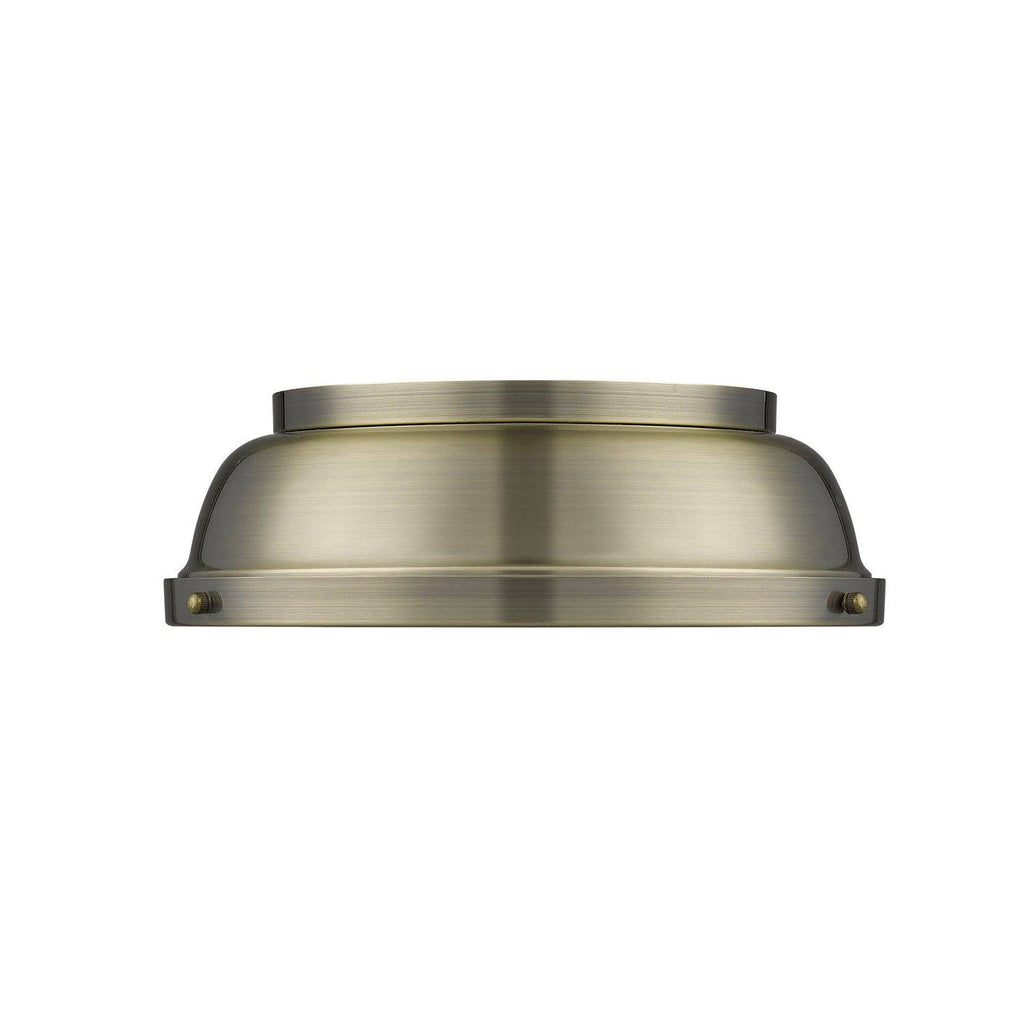 Aged Brass Flush Mount Light D578