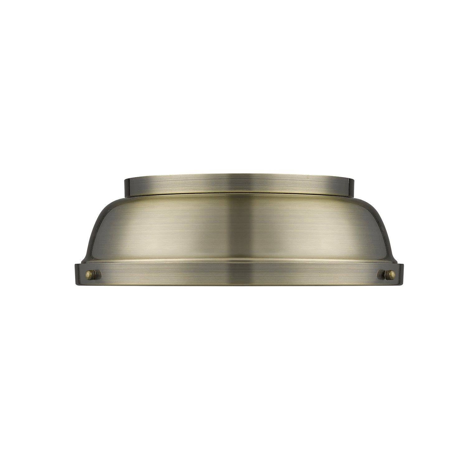 Aged Brass Flush Mount Light D578