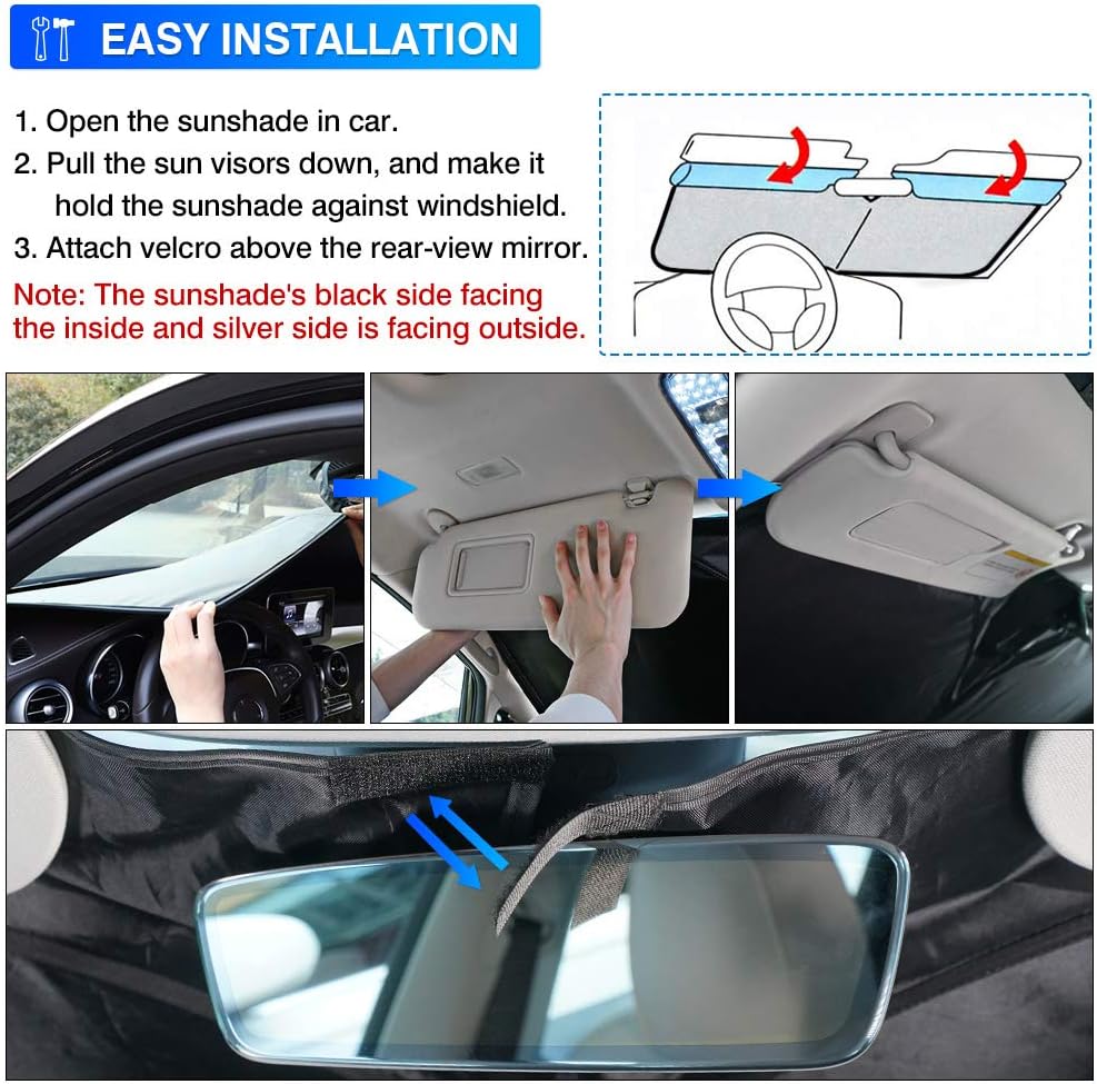 Custom Fit Windshield Sun Shade for Nissan Rogue M15871