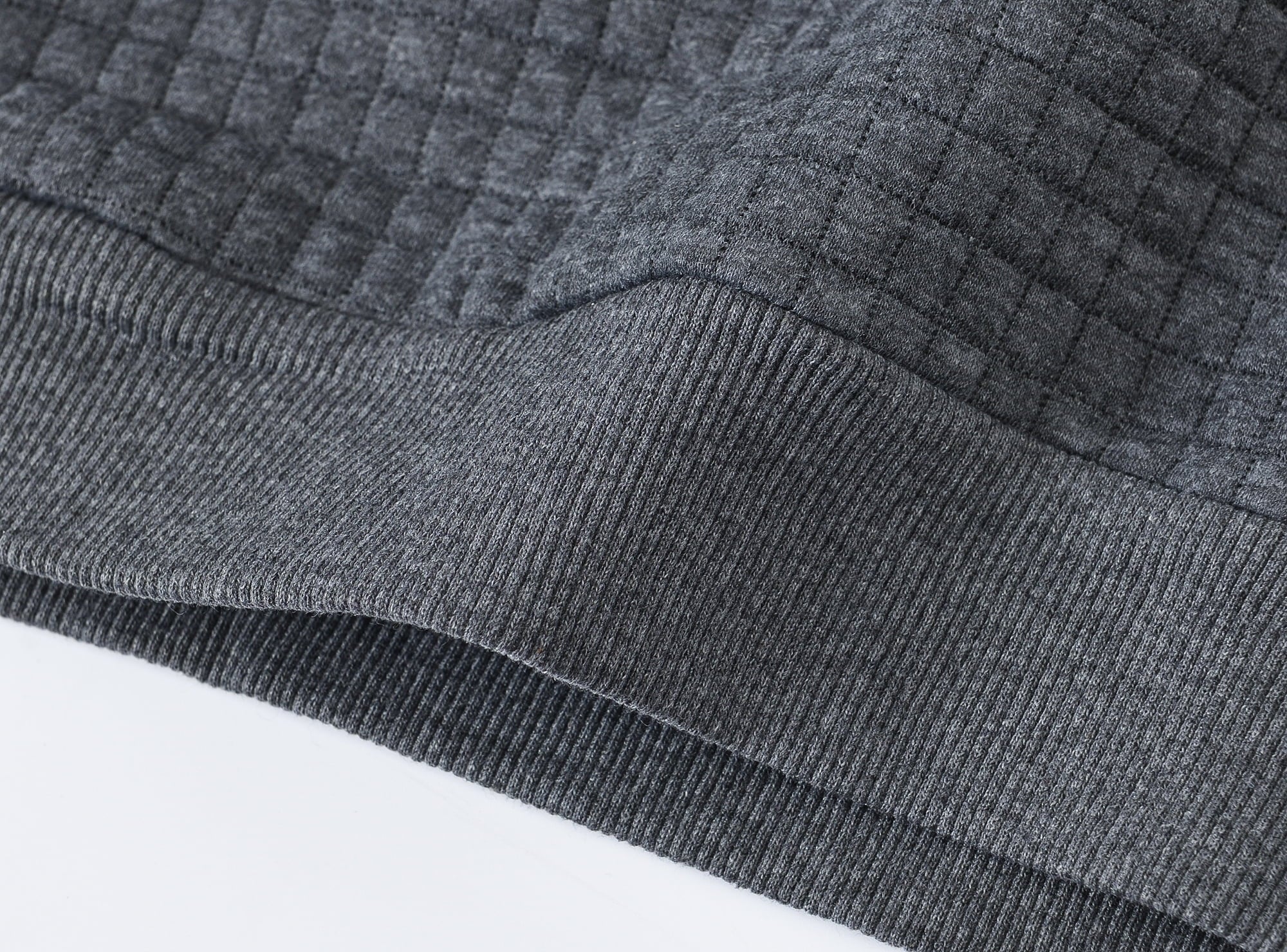 Gray Plaid Pullover Hoodie I784883