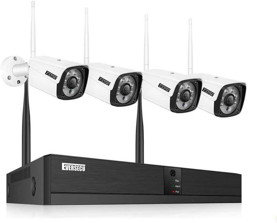 4 Channel 720P Weatherproof Security Camera System with DVR B52497